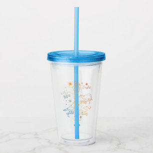 Rainbow HOGWARTS™ Houses Constellations Acryltrinkbecher