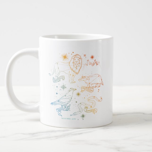 Rainbow HOGWARTS™ Houses Constellations Jumbo-Tasse (Links)