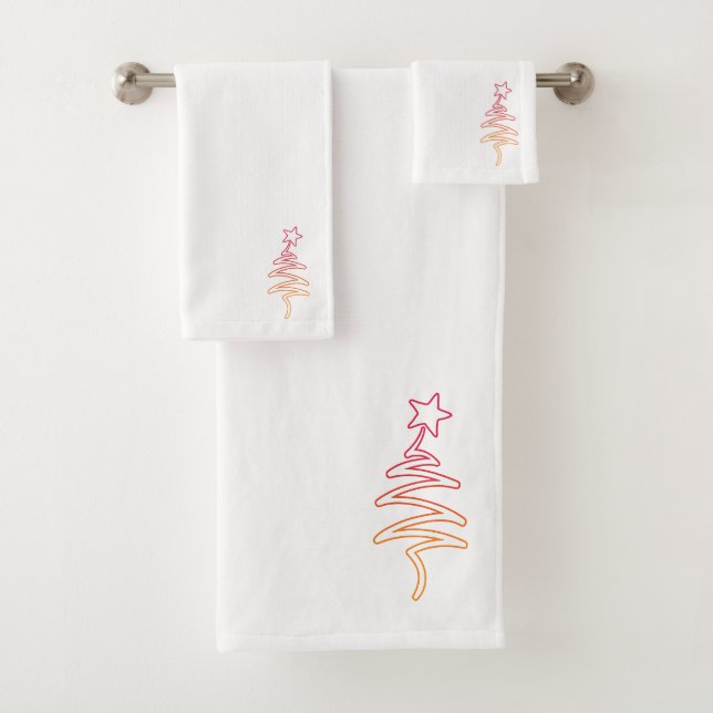 Rainbow Holiday Scribble Tree + Star (En situation)