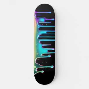 Rainbow-holografisches Tropfen Skateboard