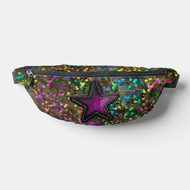 Rainbow Holographic Galaxy Star Sequin Glam Luxe (Poser)