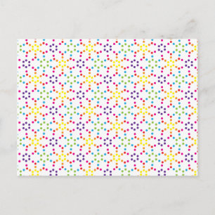 Rainbow Honeycomb Postkarte