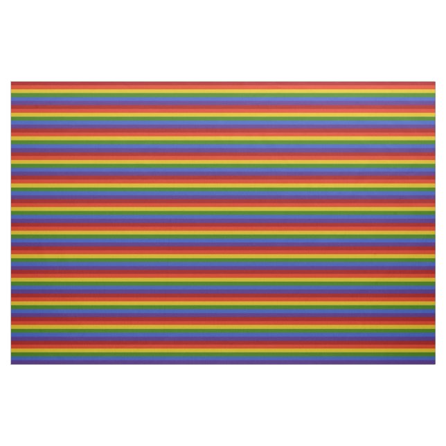 Rainbow Horizontal Stripes Muster Stoff (Fat Quarter (45,7 x 55,9 cm))