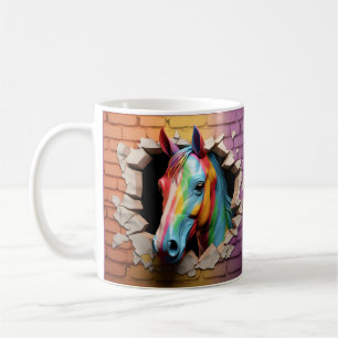 Rainbow Horse Break Out Kaffeetasse