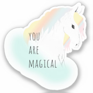 Rainbow Horse Unicorn Reittier Girly Aufkleber