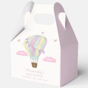 Rainbow Hot Air Ballon Cloud Star Baby Dusche Geschenkschachtel