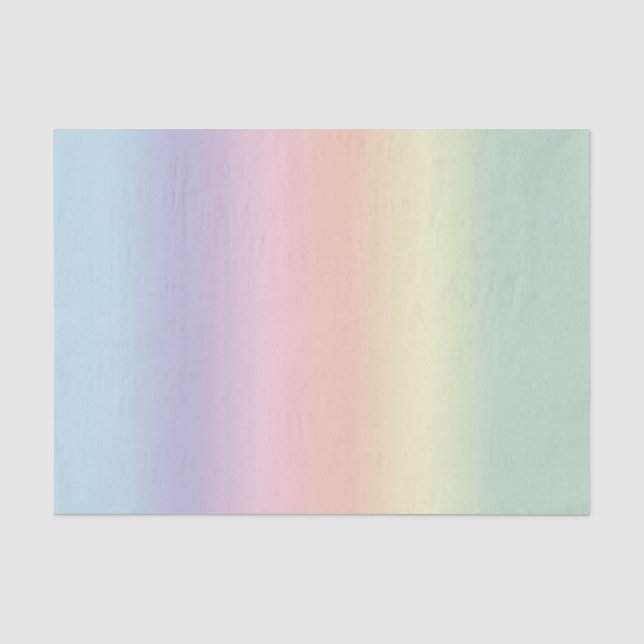 Rainbow Hübsch Pastell Blend Seidenpapier (Vorderseite)