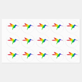 Rainbow Hummingbird Etiketten
