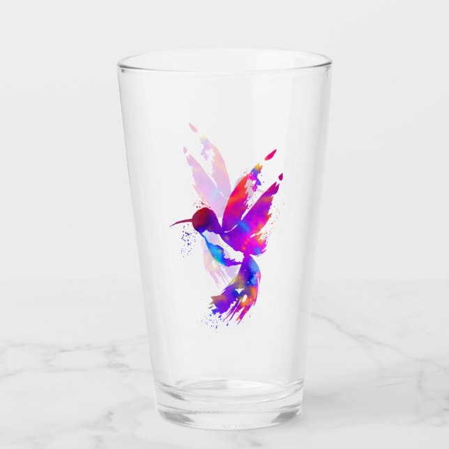 Rainbow Hummingbird Glas (Vorderseite)