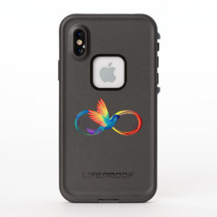Rainbow Hummingbird mit dem Symbol Unendlichkeit