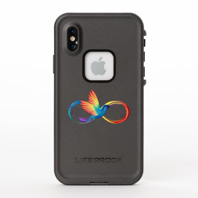 Rainbow Hummingbird mit dem Symbol Unendlichkeit (Rückseite)