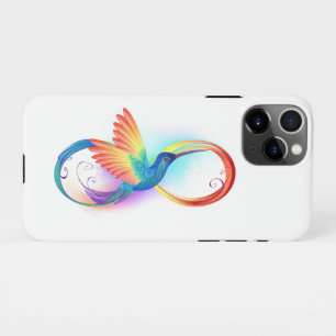 Rainbow Hummingbird mit dem Symbol Unendlichkeit iPhone 11Pro Hülle