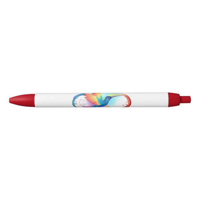 Rainbow Hummingbird mit dem Symbol Unendlichkeit Kugelschreiber (Vorderseite)