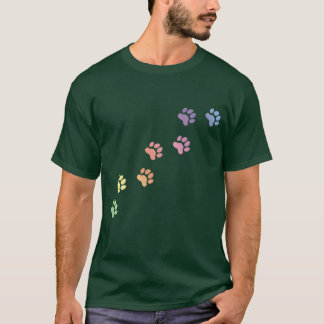 Rainbow Hund Hundeschuhwanderung Hundeschuhwanderu T-Shirt