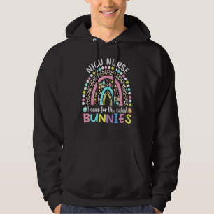 Rainbow I care for the Niedliche Bunnies Nicu Nurs Hoodie