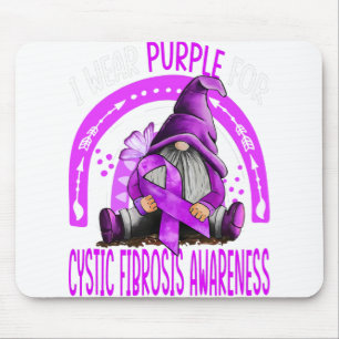 Rainbow I Tragen Lila zystische Fibrose Bewusstsei Mousepad