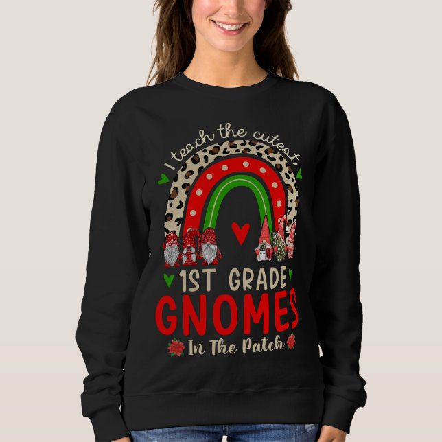 Rainbow I trainiere die Niedliche !st Grade wird C Sweatshirt (Vorderseite)