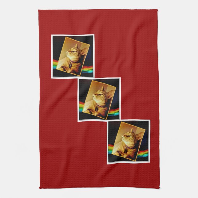 Rainbow Indigo Geschirrtuch (Vertikal)