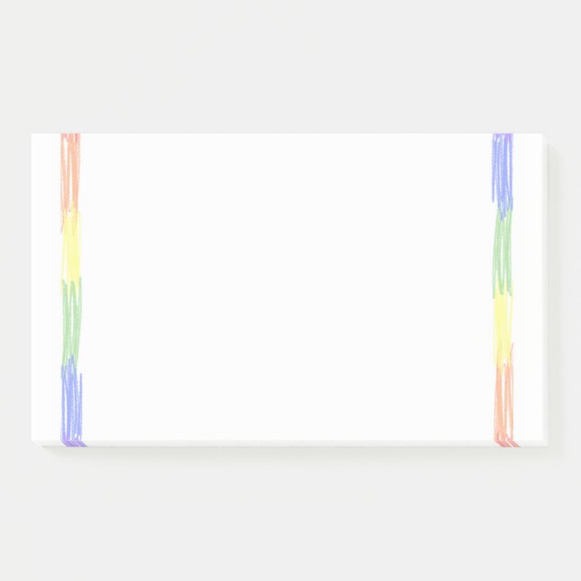 Rainbow-individuelle Name-Notizblock Post-it Klebezettel (Vorderseite)