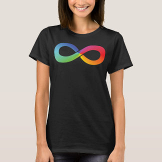 Rainbow Infinity Liebe Autismus Neurovielfalt T-Shirt