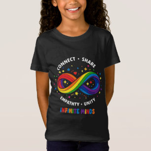 Rainbow-Infinity Neurodiversitäts-Symbol - Unendli T-Shirt