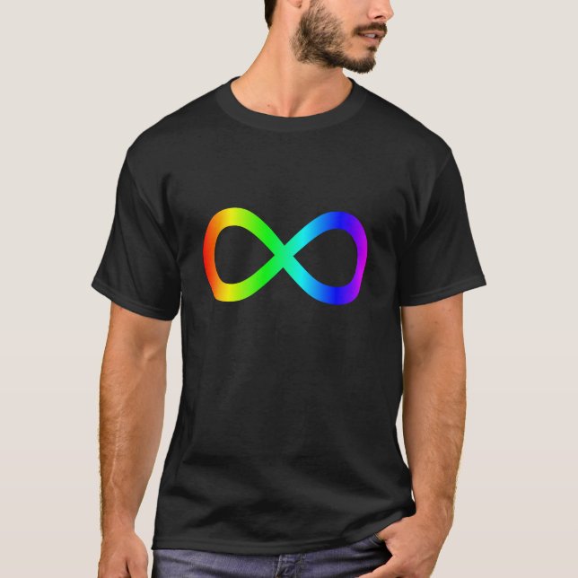 Rainbow Infinity-Symbol T-Shirt (Vorderseite)