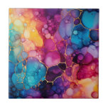 Rainbow Ink Tile Fliese<br><div class="desc">Aquarellfarben</div>