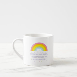 Rainbow Inspiration und Motivierend Zitat Espressotasse