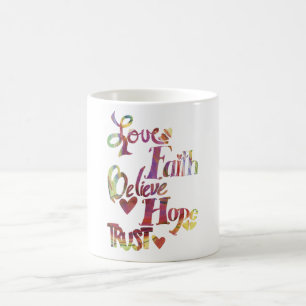 Rainbow Inspiration Words Tasse