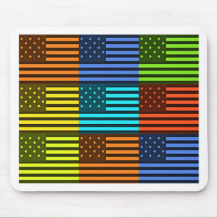 Rainbow-Inspiriert amerikanisches Motif-Flag-Desig Mousepad