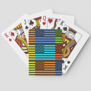 Rainbow-Inspiriert amerikanisches Motif-Flag-Desig Spielkarten