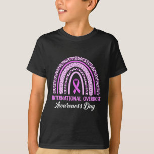 Rainbow International Overdose Awareness Day Purpu T-Shirt