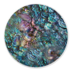 Rainbow Iridescent Abalone Sea Muschel Keramikknauf