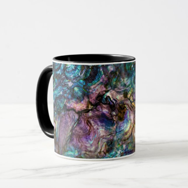 Rainbow Iridescent Abalone Sea Muschel Tasse (Vorderseite Links)