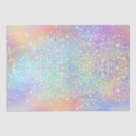 Rainbow Iridescent Foil and Holographic Glitzer Seidenpapier