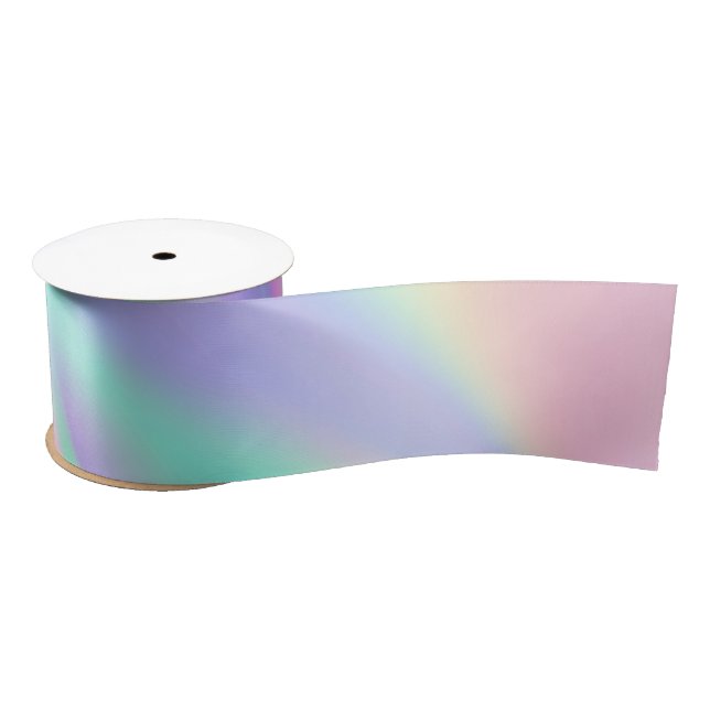 Rainbow Iridscent Satinband (Spule)