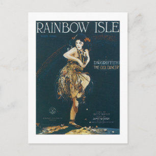 Rainbow Isle Vintag Songbook Cover Postkarte