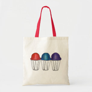 Rainbow Italian Shaved Ice Frozen Sno Cone Bag Tragetasche