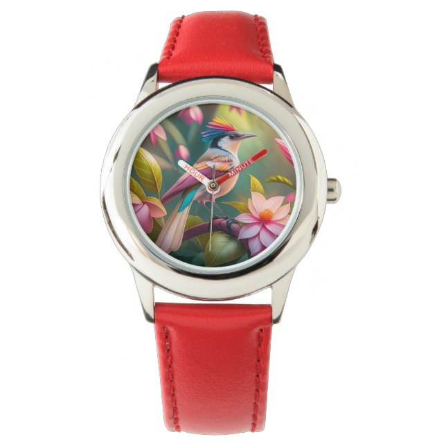 Rainbow-Jay Fantasy Bird Armbanduhr (Vorderseite)