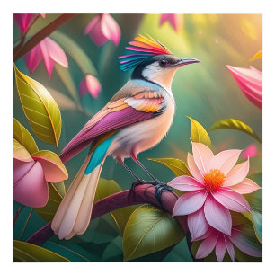 Rainbow-Jay Fantasy Bird Fotodruck