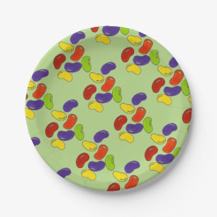 Rainbow Jelly Beans Jellyboboa Osterkörbe Candy Pappteller