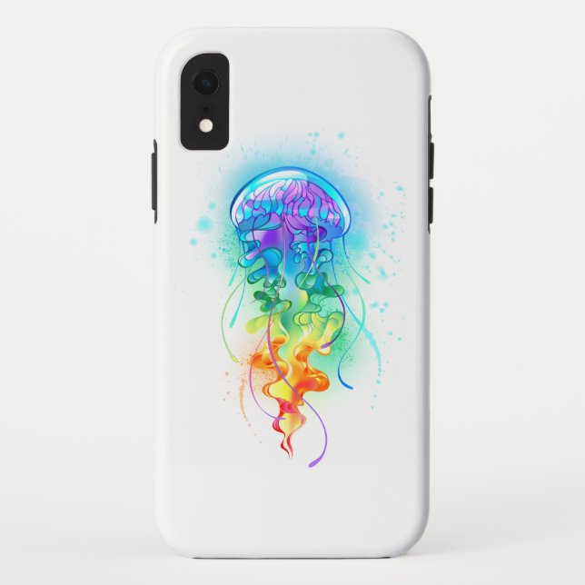 Rainbow jellyfish Case-Mate iPhone hülle (Rückseite)