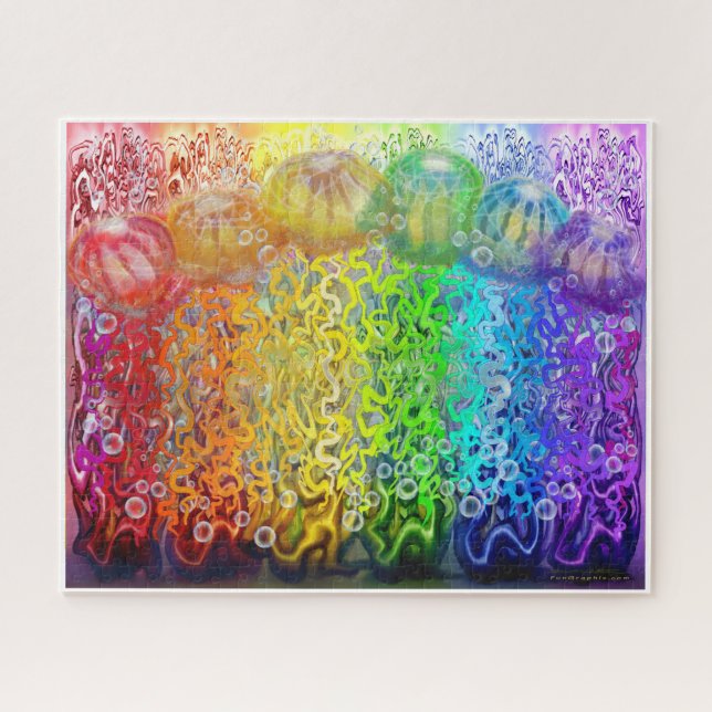 Rainbow Jellyfish Tentacles (Horizontal)