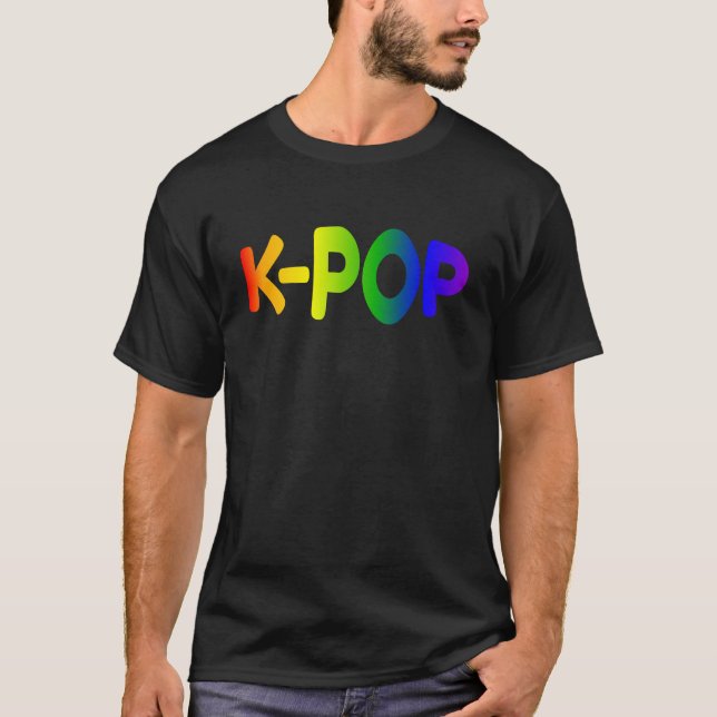 Rainbow K-Pop Basic-T - Shirt (Vorderseite)