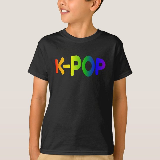 Rainbow K-Pop Kids Shirt (Vorderseite)