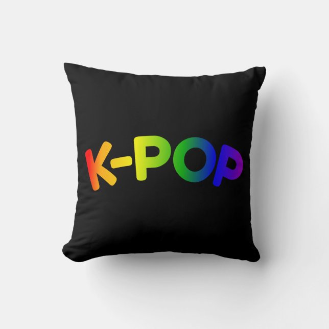 Rainbow K-Pop Kissen (Vorderseite)