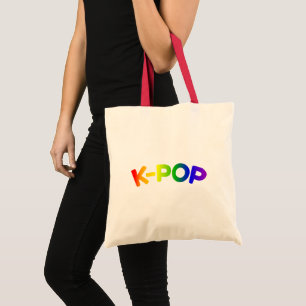 Rainbow K-Pop Tote Bag Tragetasche