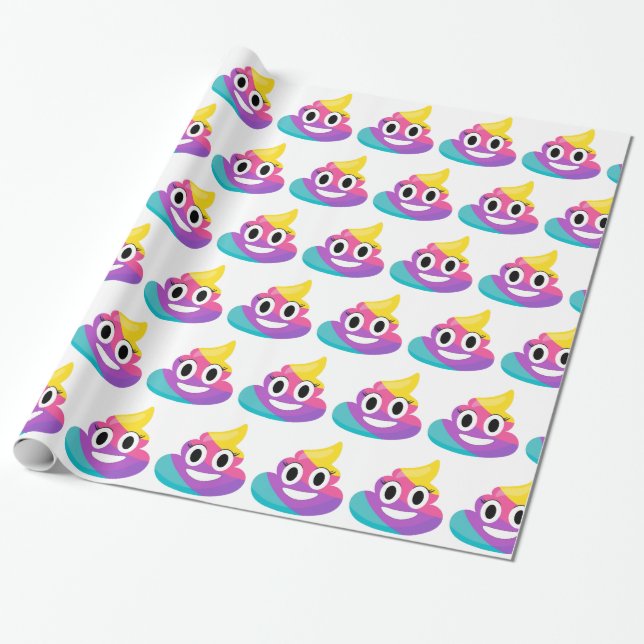 Rainbow Kack Emoji Geschenkpapier (Ungerollt)