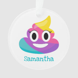 Rainbow Kack Emoji Ornament