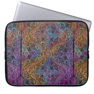 Rainbow Kaleidoscope Mandala Laptopschutzhülle